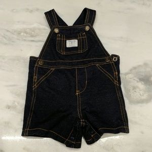 Denim like cotton overall with adjustable strap